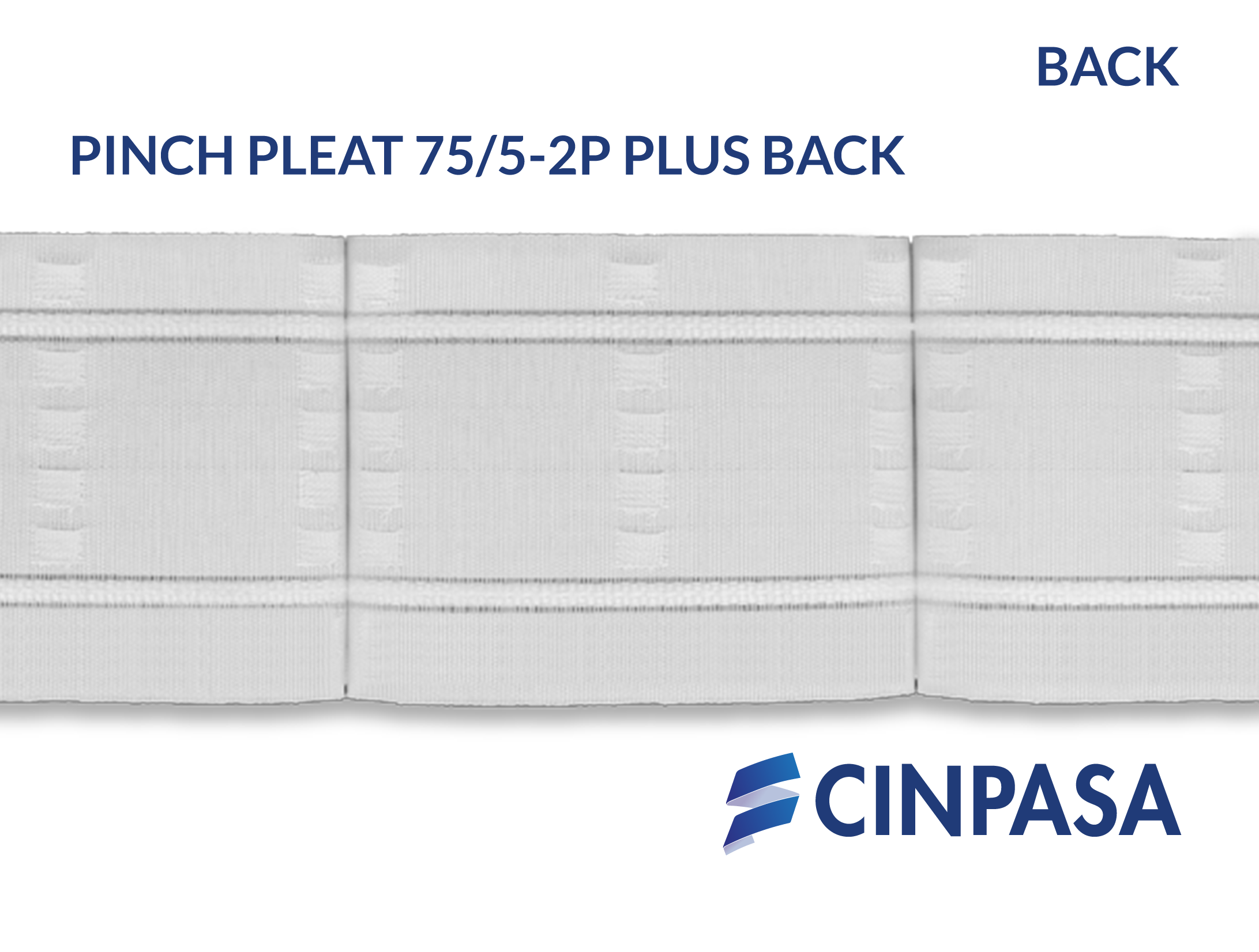  Cinta fruncidora Pinch Pleat - 2 Pliegues 